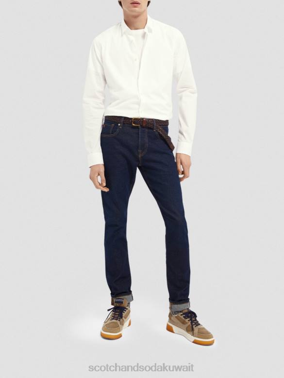 ملابس Scotch & Soda قميص كلاسيكي مطاطي | جسد مثالي أبيض رجال N0V4322