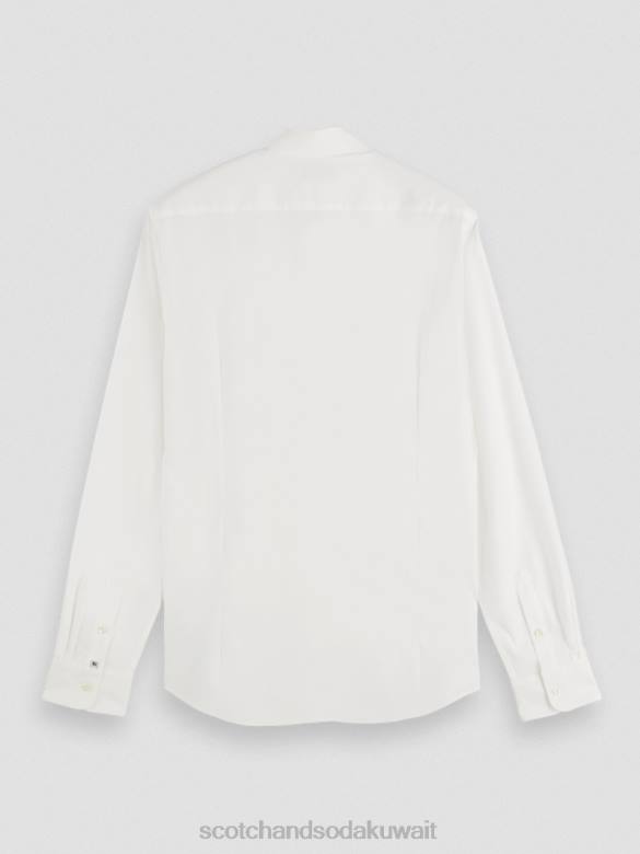 ملابس Scotch & Soda قميص كلاسيكي مطاطي | جسد مثالي أبيض رجال N0V4322