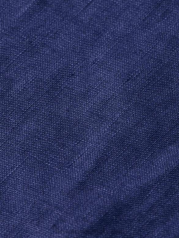 ملابس Scotch & Soda قميص كتان بجيوب بأكمام قصيرة البحرية رجال N0V4338