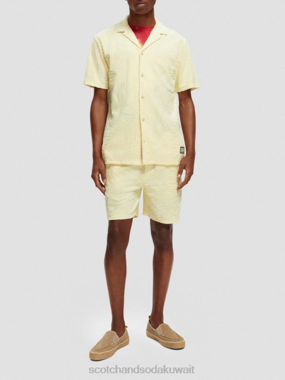 ملابس Scotch & Soda قميص مخيم جاكار مطبوع موز رجال N0V4344