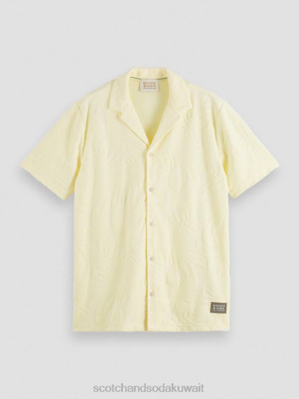ملابس Scotch & Soda قميص مخيم جاكار مطبوع موز رجال N0V4344
