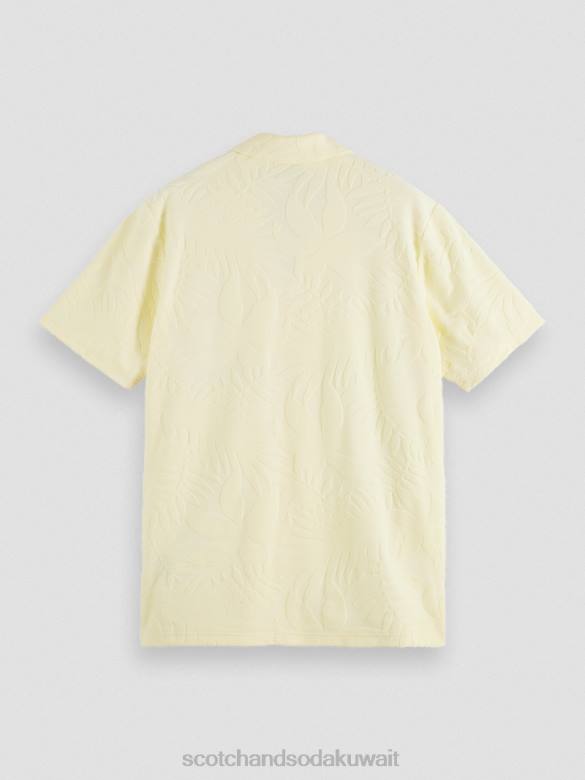 ملابس Scotch & Soda قميص مخيم جاكار مطبوع موز رجال N0V4344