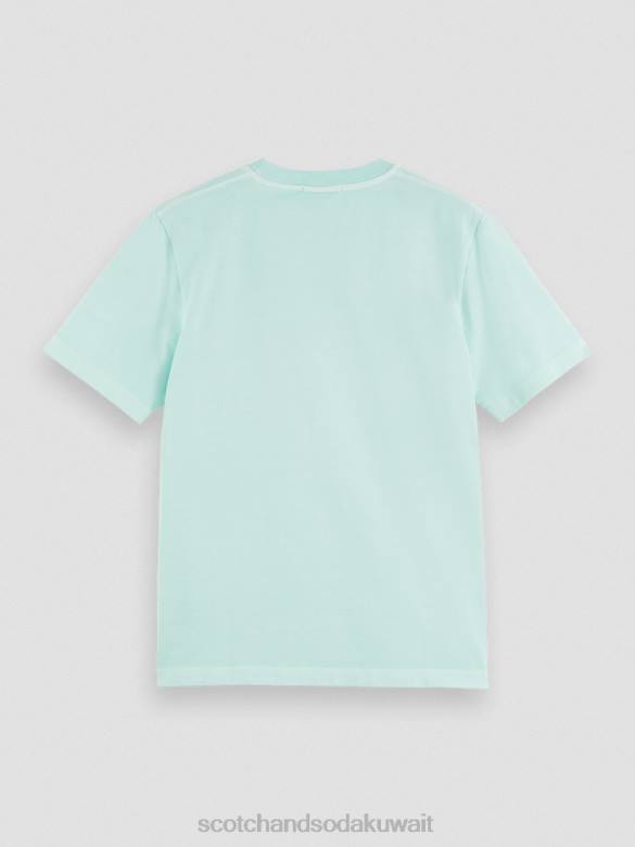 ملابس Scotch & Soda تي شيرت عمل فني مصبوغ مناسب بشكل عادي خليج رجال N0V4358