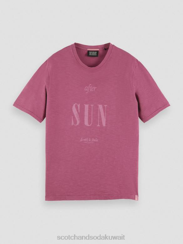 ملابس Scotch & Soda تي شيرت فني من الجيرسي العضوي الداليا رجال N0V4367