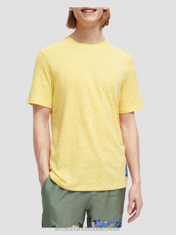 ملابس Scotch & Soda تي شيرت برقعة مزيج مزيج أشعة الشمس رجال N0V4370