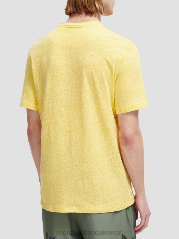 ملابس Scotch & Soda تي شيرت برقعة مزيج مزيج أشعة الشمس رجال N0V4370