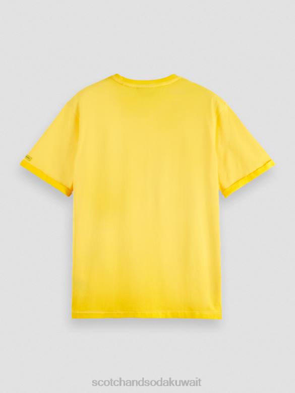 ملابس Scotch & Soda تي شيرت فني مصبوغ على البارد شروق الشمس رجال N0V4375