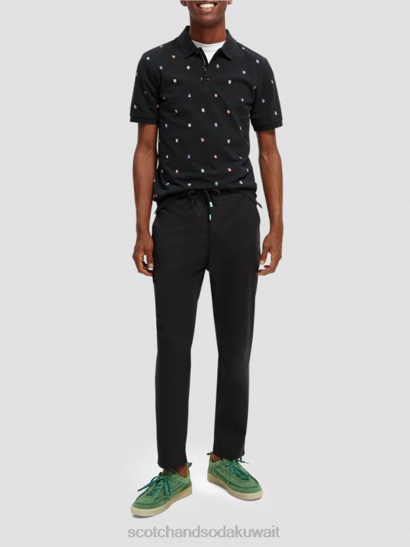 ملابس Scotch & Soda بولو بيكيه مطبوع من القطن العضوي التحرير والسرد ب رجال N0V4399