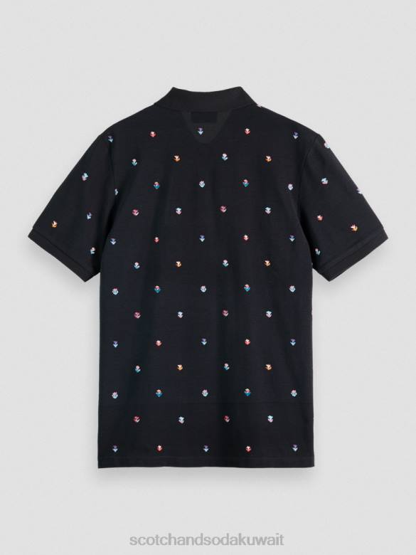 ملابس Scotch & Soda بولو بيكيه مطبوع من القطن العضوي التحرير والسرد ب رجال N0V4399