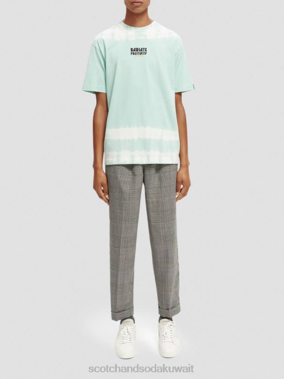 ملابس Scotch & Soda تي شيرت فني مصبوغ بالربطة العضوية التحرير والسرد ج رجال N0V4403