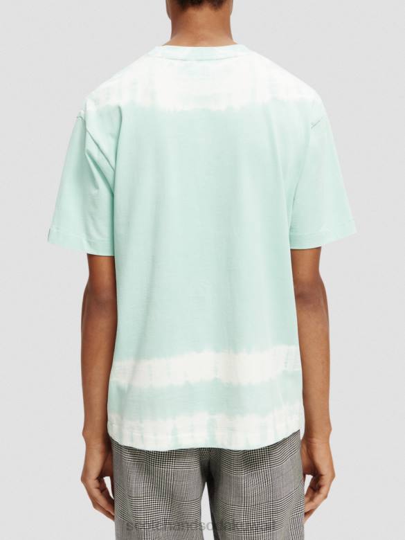 ملابس Scotch & Soda تي شيرت فني مصبوغ بالربطة العضوية التحرير والسرد ج رجال N0V4403