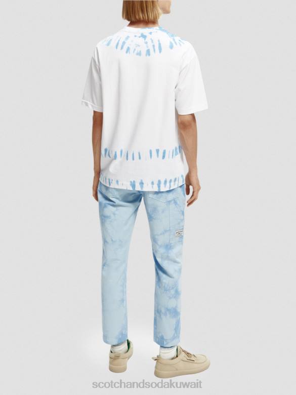 ملابس Scotch & Soda تي شيرت فني مصبوغ بالربطة العضوية التحرير والسرد ب رجال N0V4404