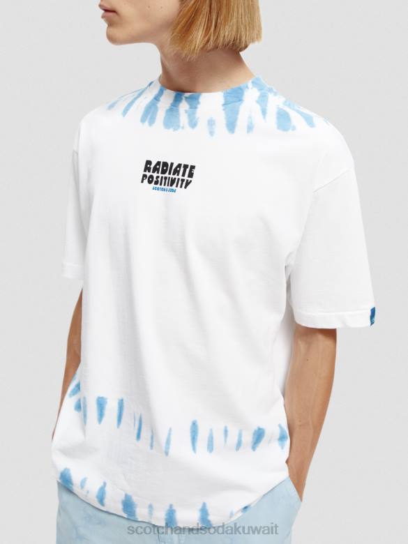 ملابس Scotch & Soda تي شيرت فني مصبوغ بالربطة العضوية التحرير والسرد ب رجال N0V4404