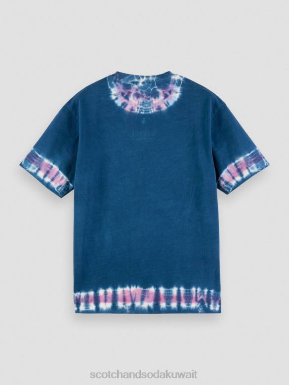 ملابس Scotch & Soda تي شيرت فني مصبوغ بالربطة العضوية التحرير والسرد د رجال N0V4405