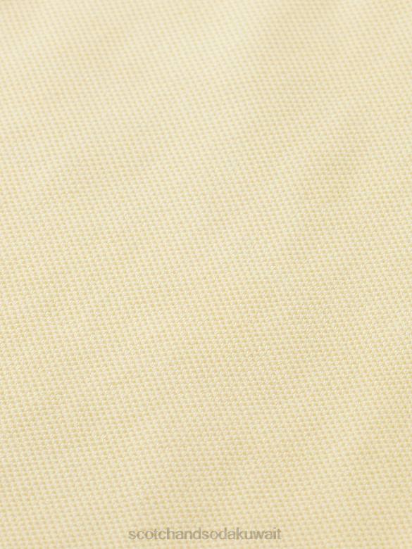 ملابس Scotch & Soda تي شيرت فضفاض مصبوغ بجيب موز رجال N0V4407