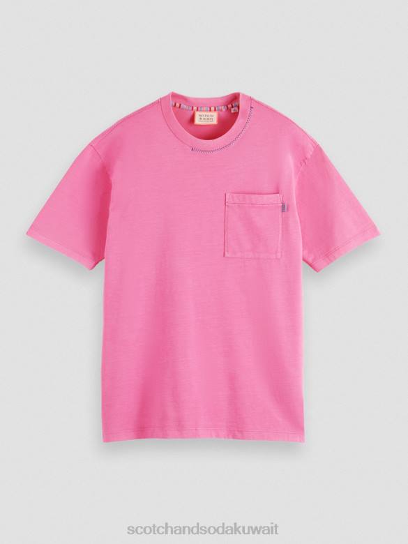 ملابس Scotch & Soda تي شيرت عمل فني مريح الكرز رجال N0V4423