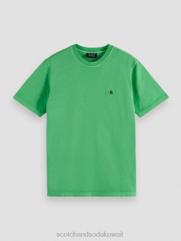 ملابس Scotch & Soda تي شيرت مصبوغ بقصة عادية أمازون رجال N0V4428