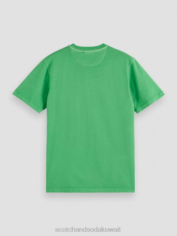 ملابس Scotch & Soda تي شيرت مصبوغ بقصة عادية أمازون رجال N0V4428