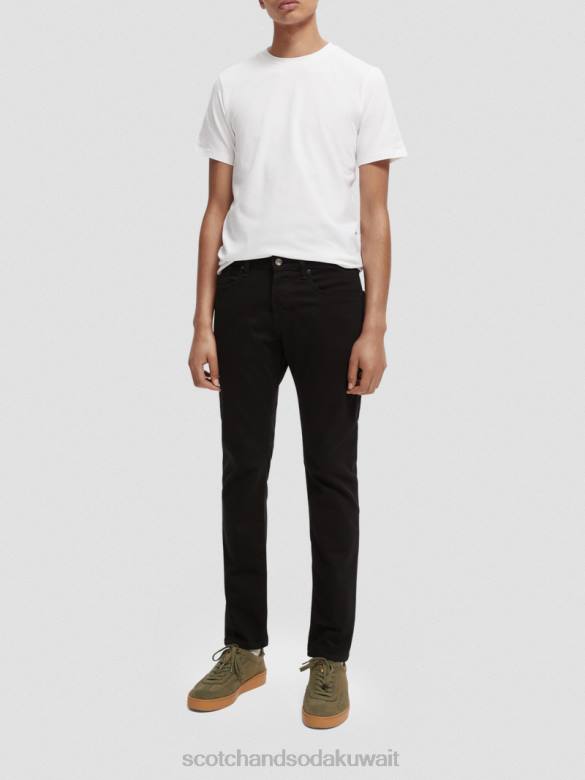 ملابس Scotch & Soda تي شيرت من القطن العضوي أبيض رجال N0V4442