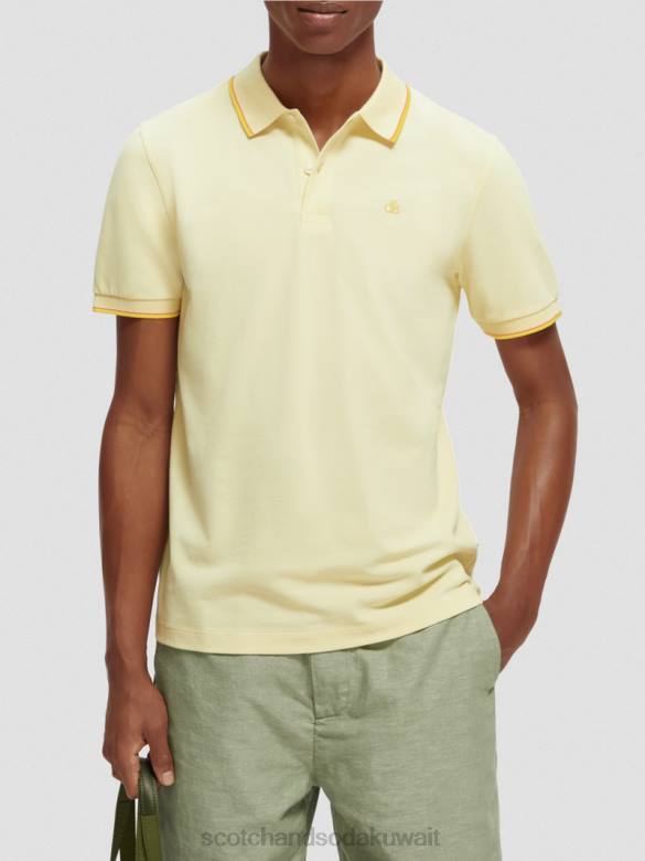 ملابس Scotch & Soda بولو من القطن العضوي موز رجال N0V4449
