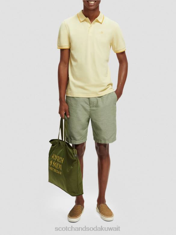 ملابس Scotch & Soda بولو من القطن العضوي موز رجال N0V4449