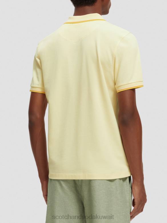 ملابس Scotch & Soda بولو من القطن العضوي موز رجال N0V4449