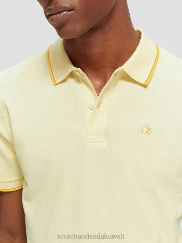 ملابس Scotch & Soda بولو من القطن العضوي موز رجال N0V4449