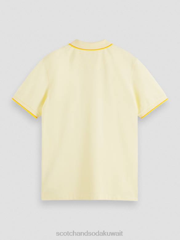 ملابس Scotch & Soda بولو من القطن العضوي موز رجال N0V4449