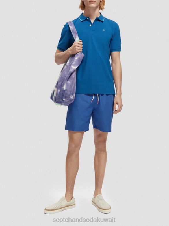 ملابس Scotch & Soda بولو من القطن العضوي ريفييرا الأزرق رجال N0V4451