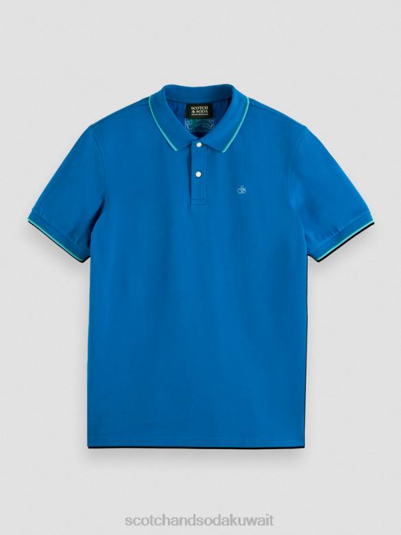 ملابس Scotch & Soda بولو من القطن العضوي ريفييرا الأزرق رجال N0V4451
