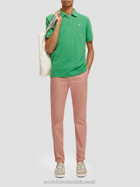 ملابس Scotch & Soda بولو بيكيه من القطن العضوي الأمازون الأخضر رجال N0V4460