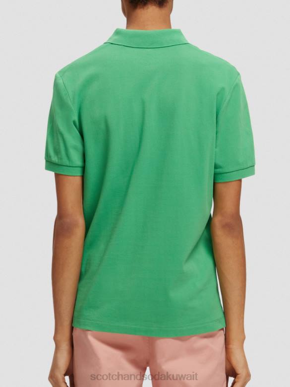 ملابس Scotch & Soda بولو بيكيه من القطن العضوي الأمازون الأخضر رجال N0V4460
