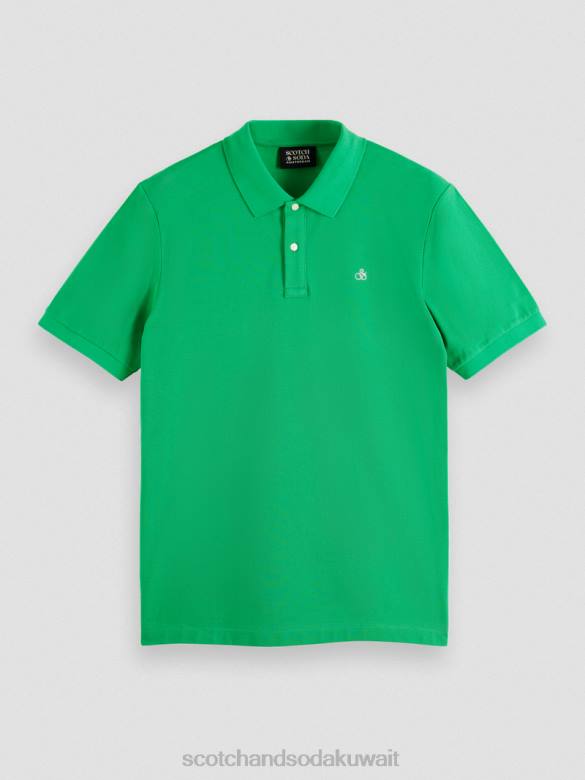 ملابس Scotch & Soda بولو بيكيه من القطن العضوي الأمازون الأخضر رجال N0V4460