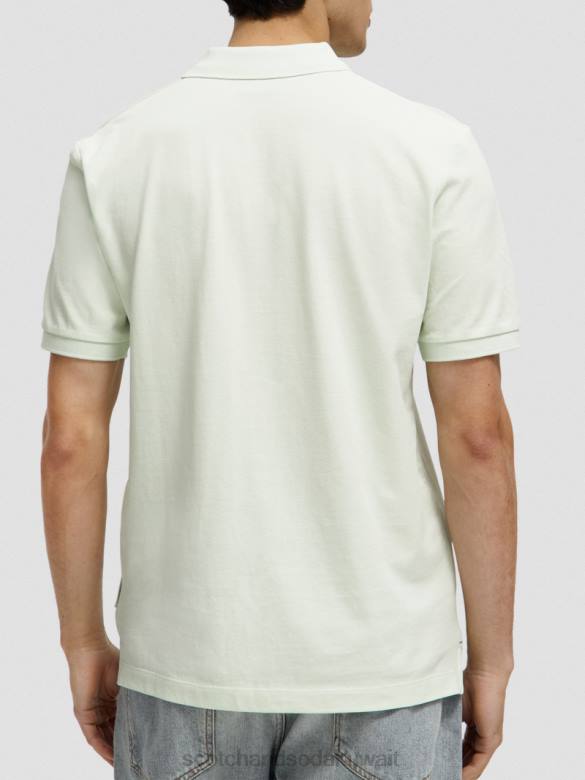 ملابس Scotch & Soda بولو بيكيه من القطن العضوي نعناع رجال N0V4462