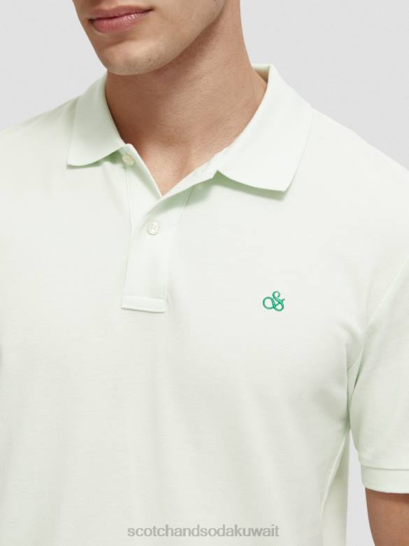 ملابس Scotch & Soda بولو بيكيه من القطن العضوي نعناع رجال N0V4462
