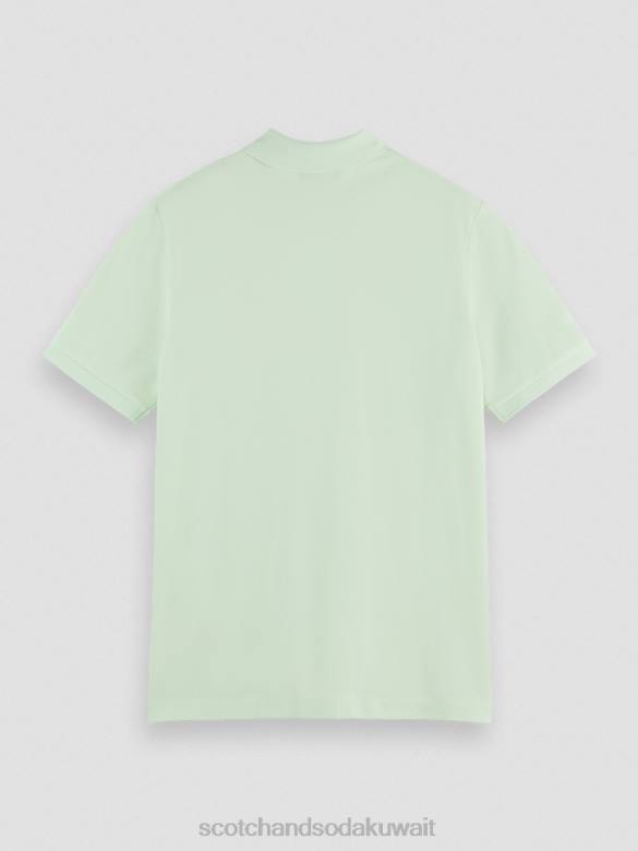 ملابس Scotch & Soda بولو بيكيه من القطن العضوي نعناع رجال N0V4462