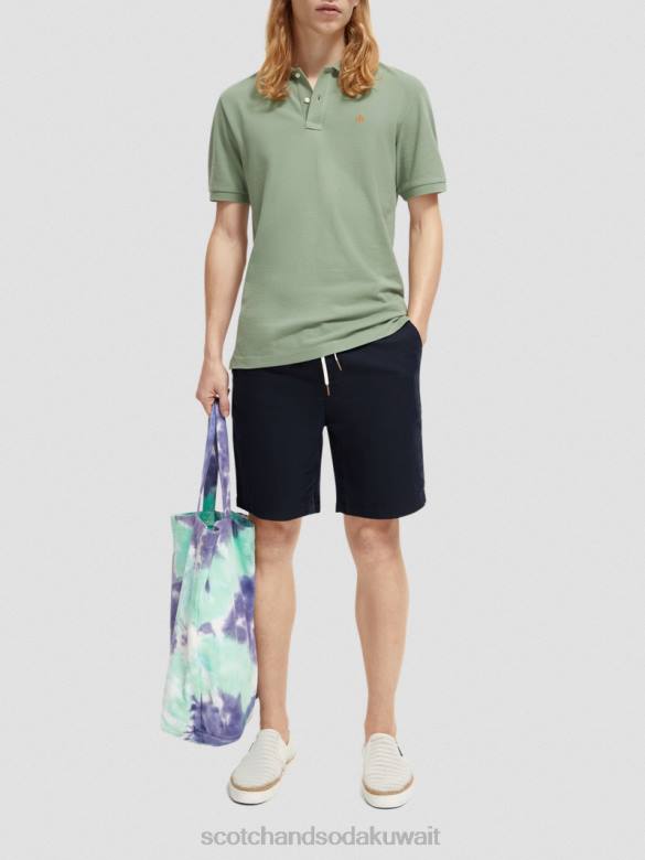 ملابس Scotch & Soda بولو بيكيه من القطن العضوي جيش رجال N0V4464