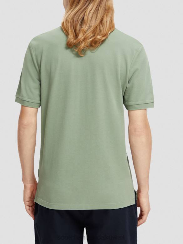ملابس Scotch & Soda بولو بيكيه من القطن العضوي جيش رجال N0V4464