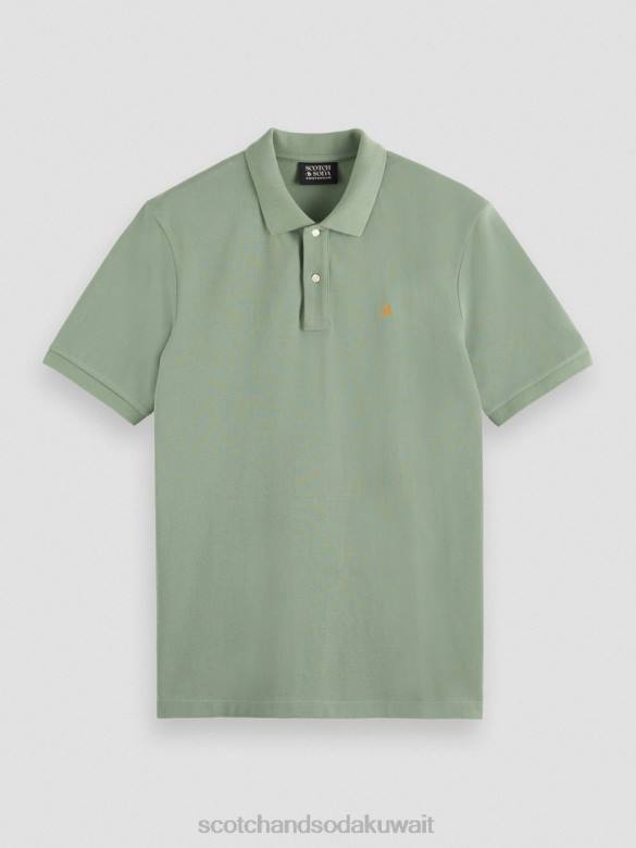 ملابس Scotch & Soda بولو بيكيه من القطن العضوي جيش رجال N0V4464