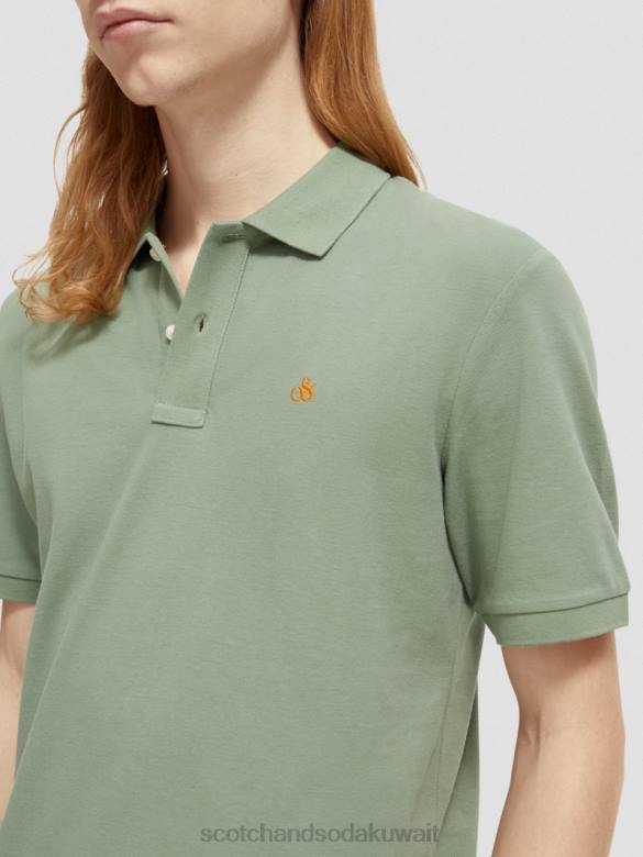 ملابس Scotch & Soda بولو بيكيه من القطن العضوي جيش رجال N0V4464