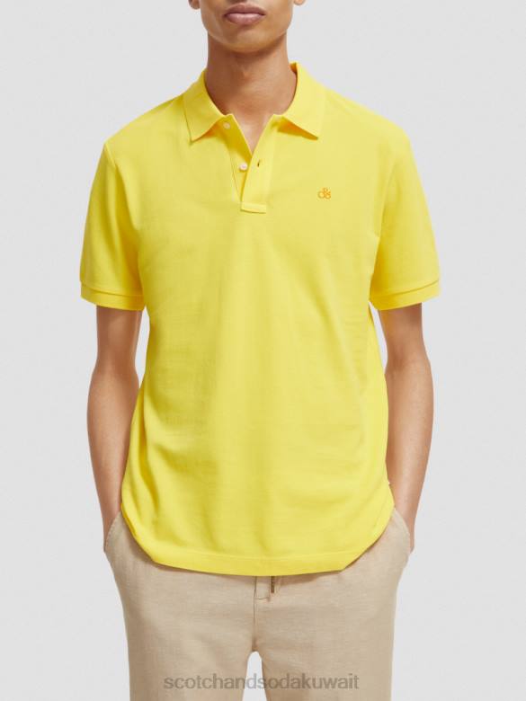 ملابس Scotch & Soda بولو بيكيه من القطن العضوي شروق الشمس رجال N0V4466