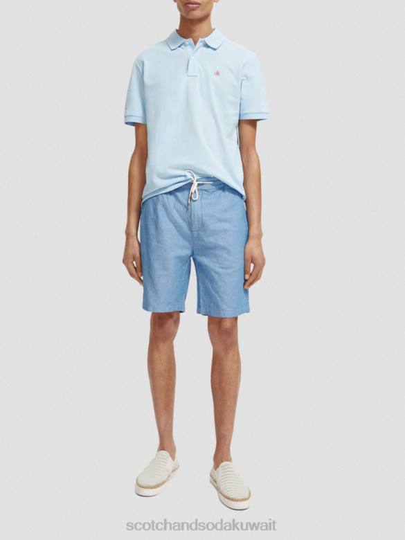 ملابس Scotch & Soda بولو بيكيه من القطن العضوي البحر الأزرق رجال N0V4467