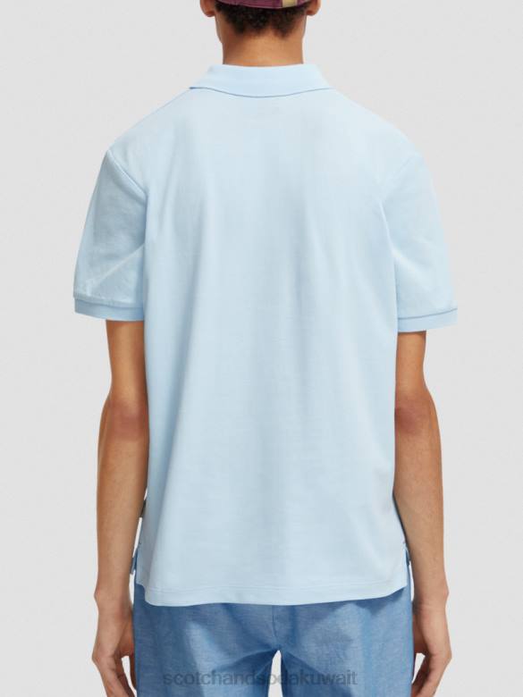 ملابس Scotch & Soda بولو بيكيه من القطن العضوي البحر الأزرق رجال N0V4467