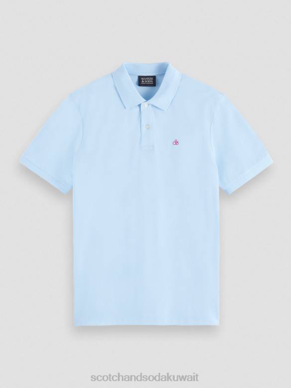 ملابس Scotch & Soda بولو بيكيه من القطن العضوي البحر الأزرق رجال N0V4467