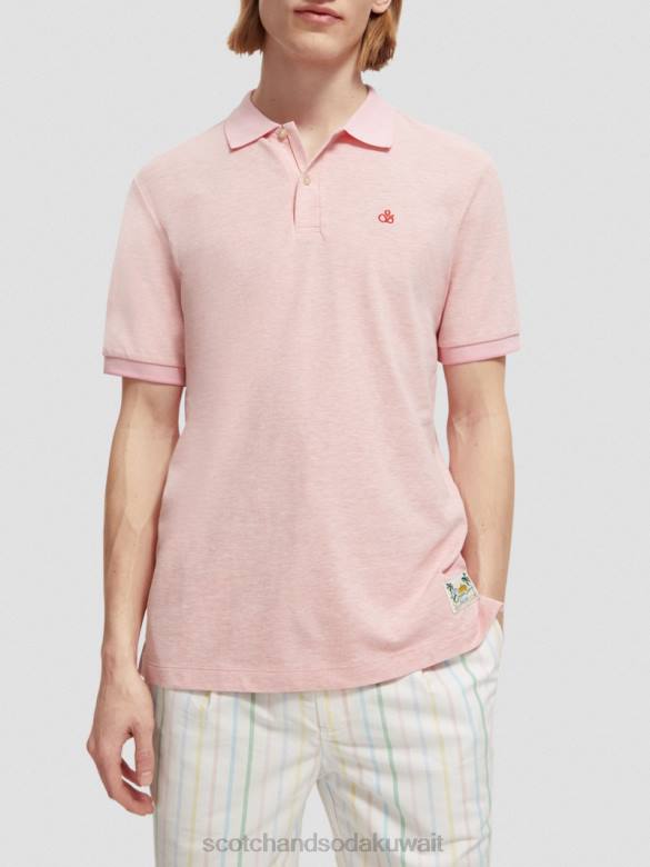 ملابس Scotch & Soda بولو من القطن العضوي مزيج فلامنغو رجال N0V4471