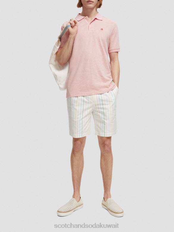 ملابس Scotch & Soda بولو من القطن العضوي مزيج فلامنغو رجال N0V4471