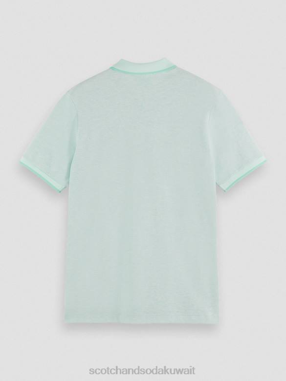 ملابس Scotch & Soda بولو من القطن العضوي مزيج النعناع رجال N0V4472