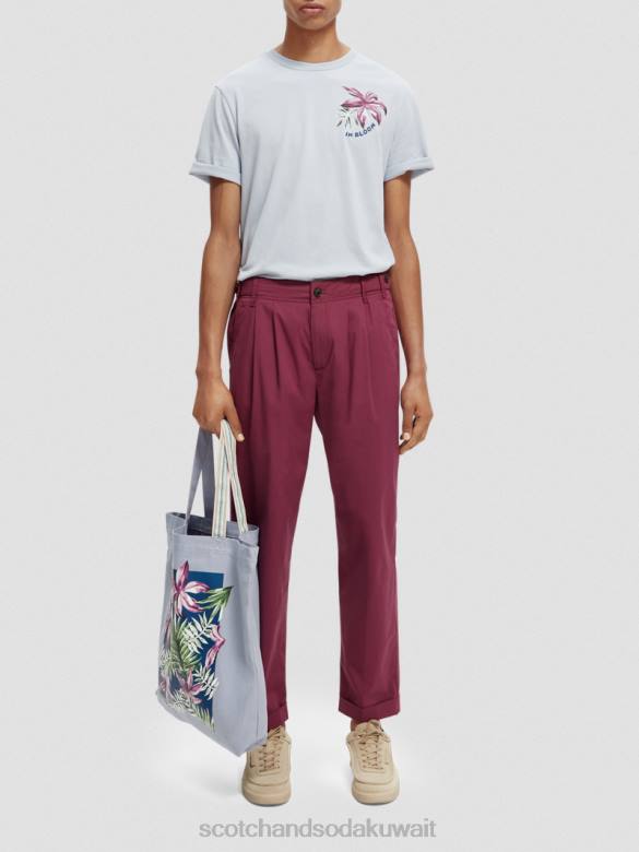 ملابس Scotch & Soda تشينو مطوي وفضفاض الداليا رجال N0V4486