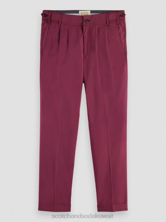 ملابس Scotch & Soda تشينو مطوي وفضفاض الداليا رجال N0V4486