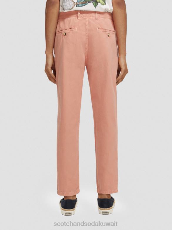 ملابس Scotch & Soda بنطال رياضي دريفت ذو مقاس عادي ومصبوغ بالملابس فلامنغو رجال N0V4488